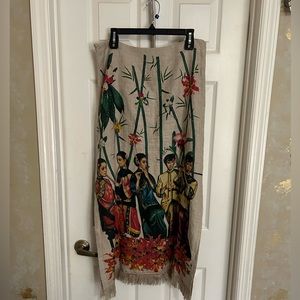 Vintage Maxi skirt size XXL 1 slit on each side